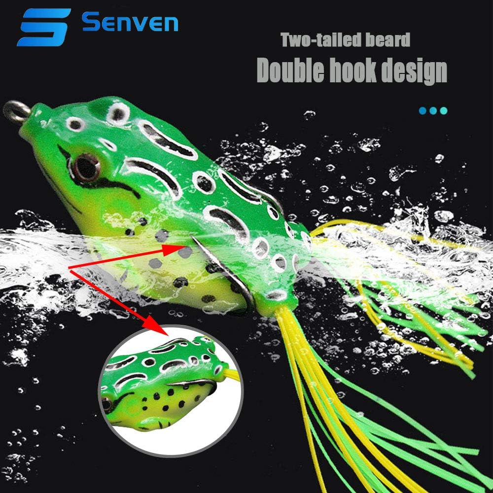5 pcs Crank Frog Frog, Soft Fishing Lure 3D Eye Frog Lure and, ZQKLA โ image 4
