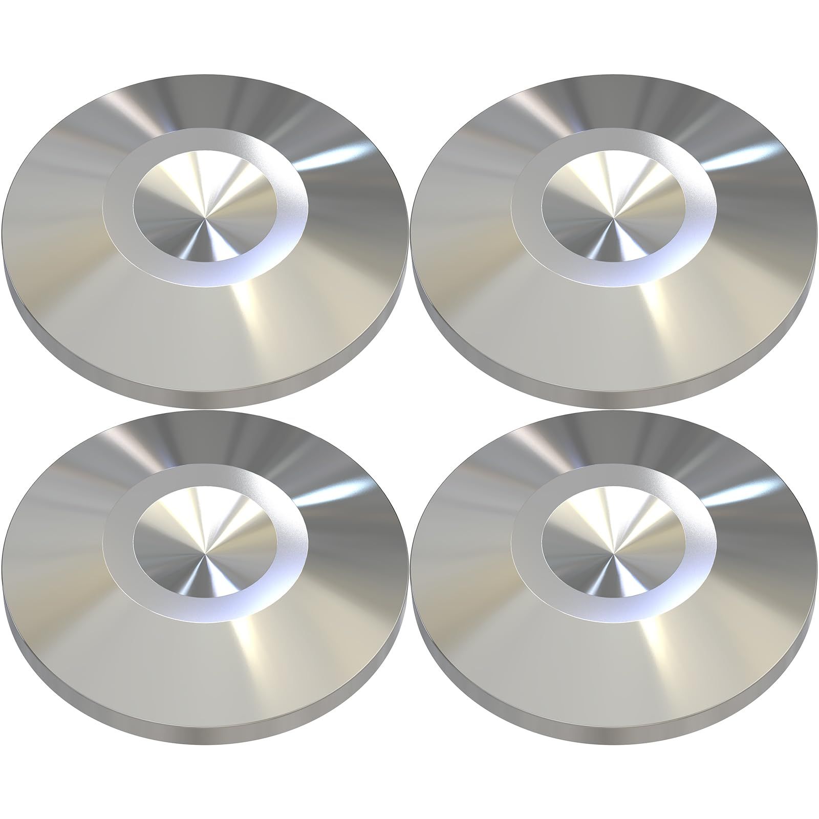 4Pcs Stainless Steel HiFi Audio Speaker Spike Pads Mats Speaker Isolation Stand Feet Cone Shock Floor Protector Base
