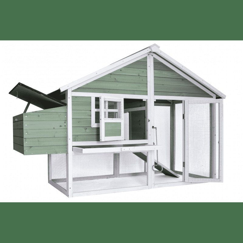 YES4PETS Green Large Chicken Coop Rabbit Hutch Ferret Cat Cage Hen Chook Cat Kitten House — image 6