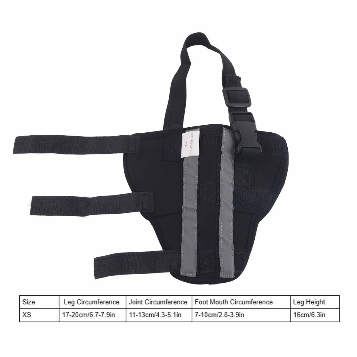 Dog Hind Left Leg Brace for Surgery Recovery, Puppy Rear Leg Protector with Stable Support, Prevents Licking Chewing Wounds, Aids Post-Op Recovery — image 3