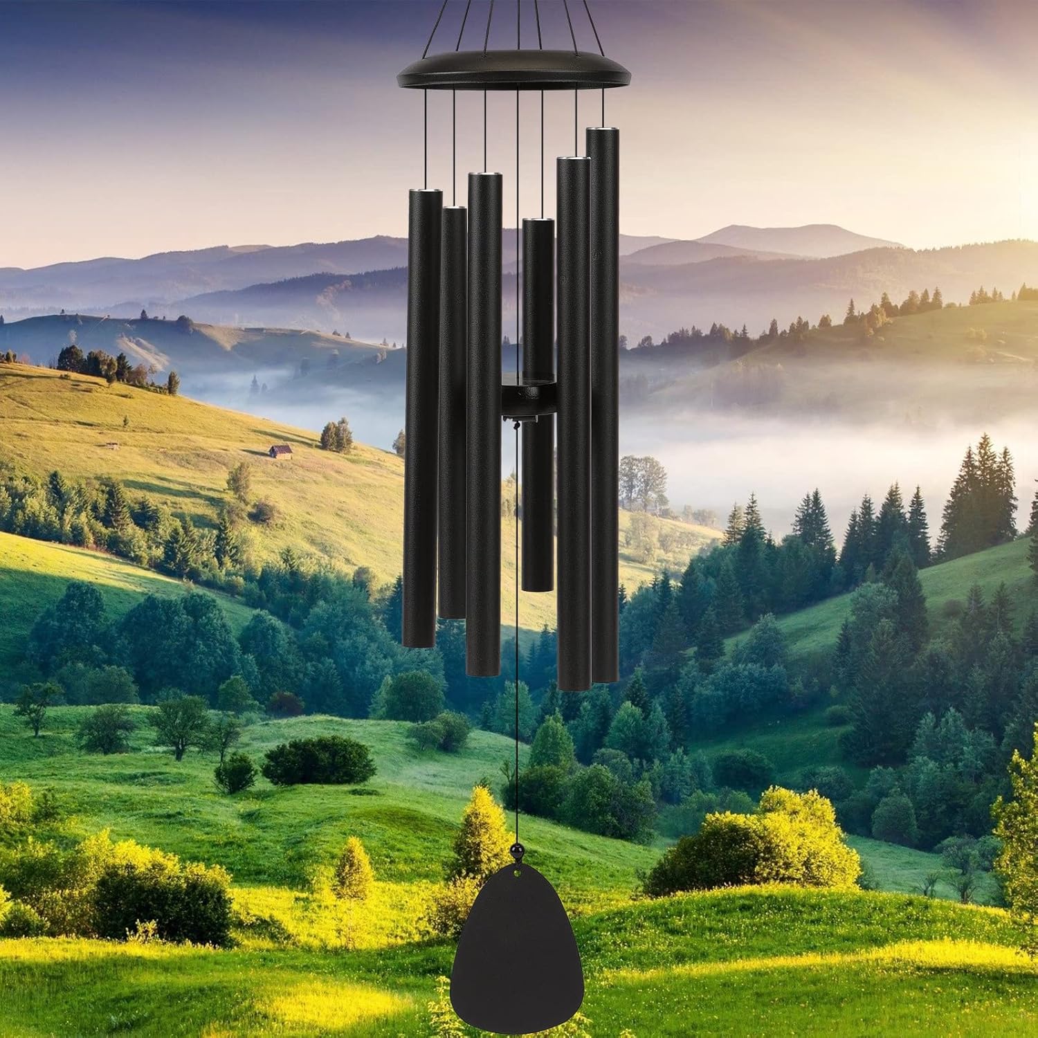 Wind-Chimes-Outdoor-Large-Decor, Deep Tone Soothing Melodic Tones Windchimes, Wind Chimes for Outside, Memorial Wind Chime Best Gift for Mom Women Grandma