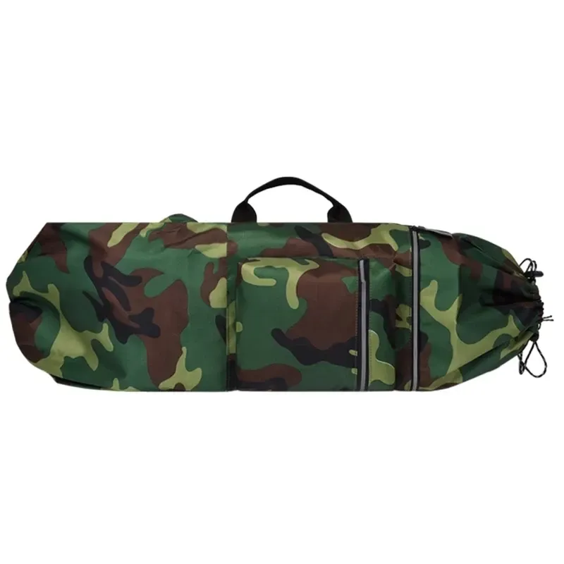 Skateboard Bag Longboards Carrying Case Double Shoulder Backpack Outdoor Travel - Green Camouflage β image 5
