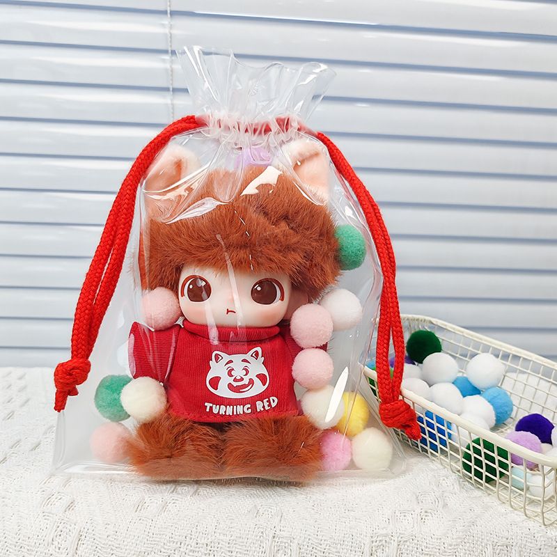 PVC Doll Storage Bag Clear Travel Organizer