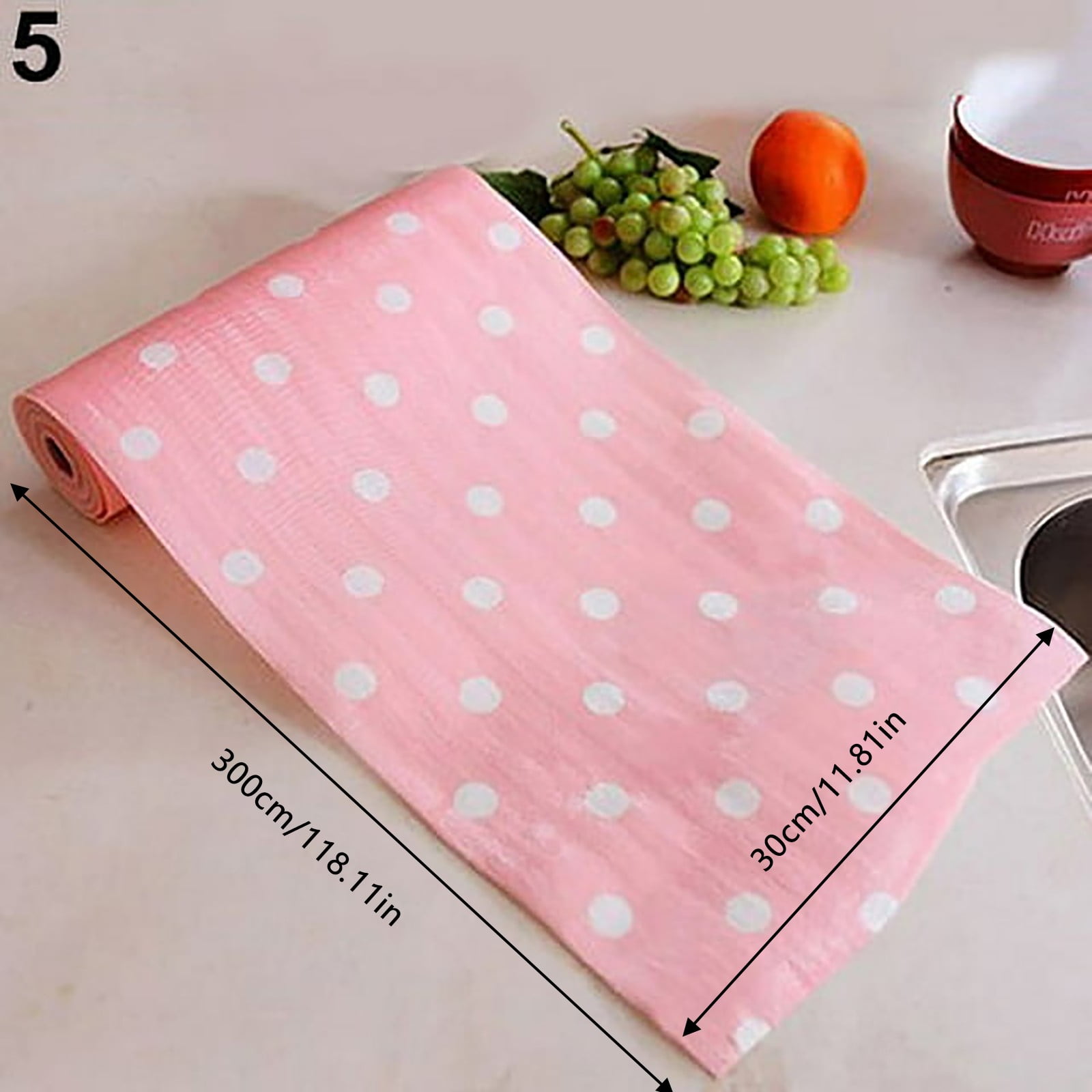 Anti-Slip Countertop Mat Paper (White), 30 × 300cm Furniture Paper Removable Shelf Liner for Kitchen Cabinet Dresser Drawer Covering 11.81 × 118.11 — image 3