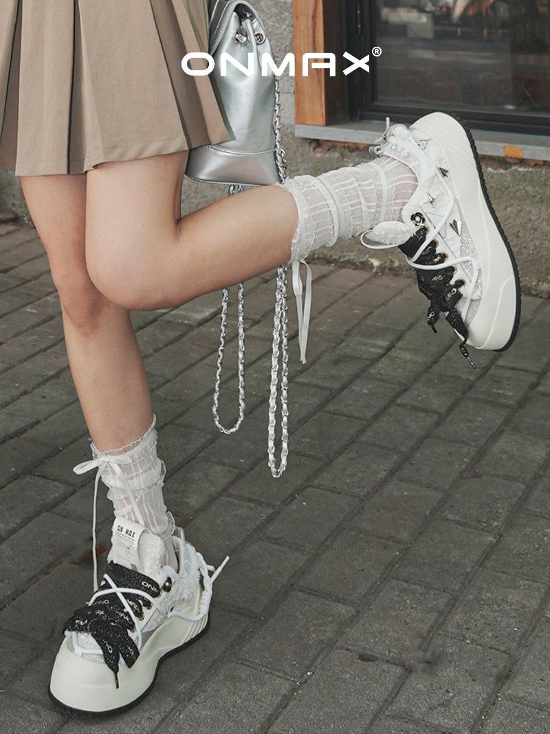 Camellia Platform Sneakers Chunky Canvas Shoes Unisex High-Top Sneakers Height - Camellia - Size 10(AU10/EU43) — image 2