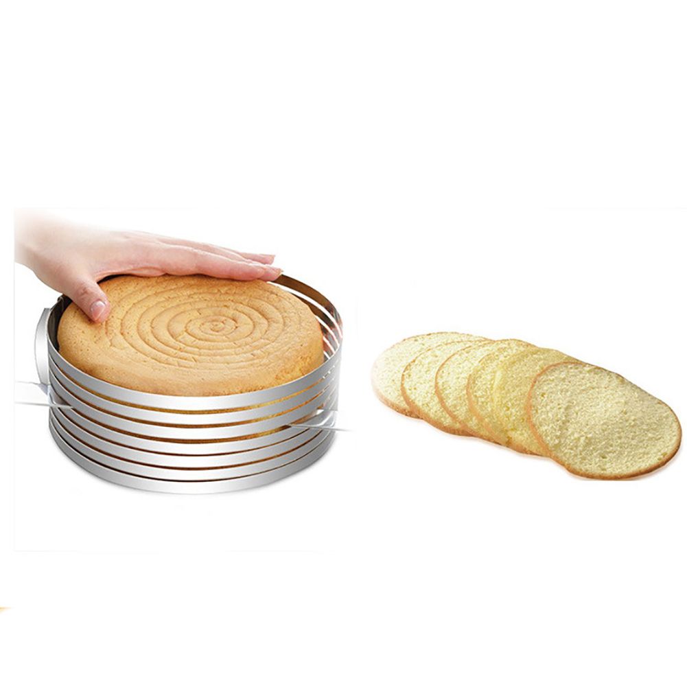 16-20cm Stainless Steel Adjustable Cake Ring Telescopic Cake Cutter Kit Mousse Mould Slicing DIY Bakeware Tool — image 3