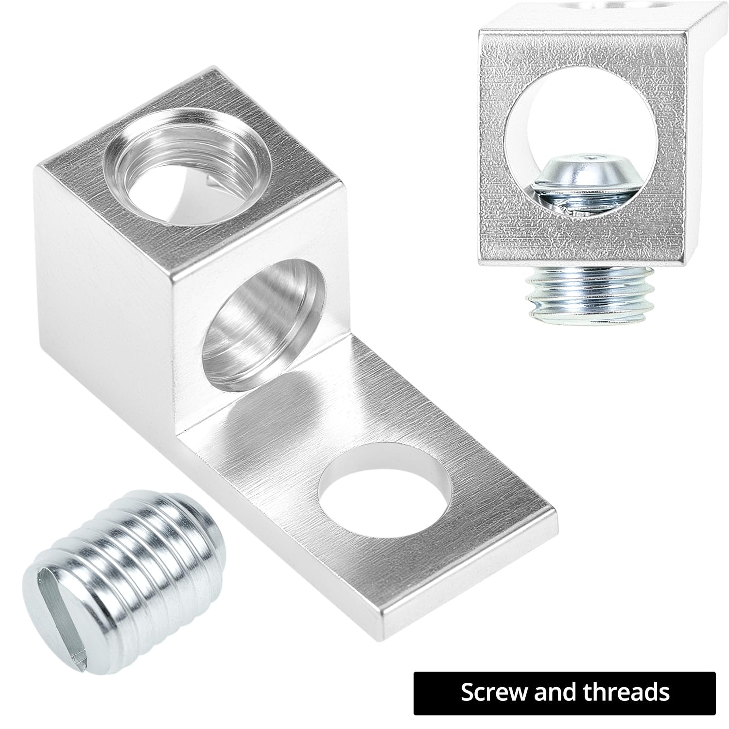 Aluminum Alloy Mechanical Lugs, Terminal Mechanical Lug, Set of 50, Tin Plated with High-Strength Low-Resistance Structure โ image 3
