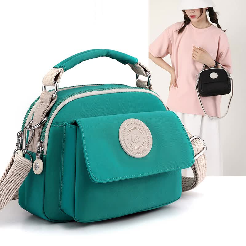 Black Compact Nylon Crossbody Bag - Stylish and Versatile Shoulder Purse โ image 5