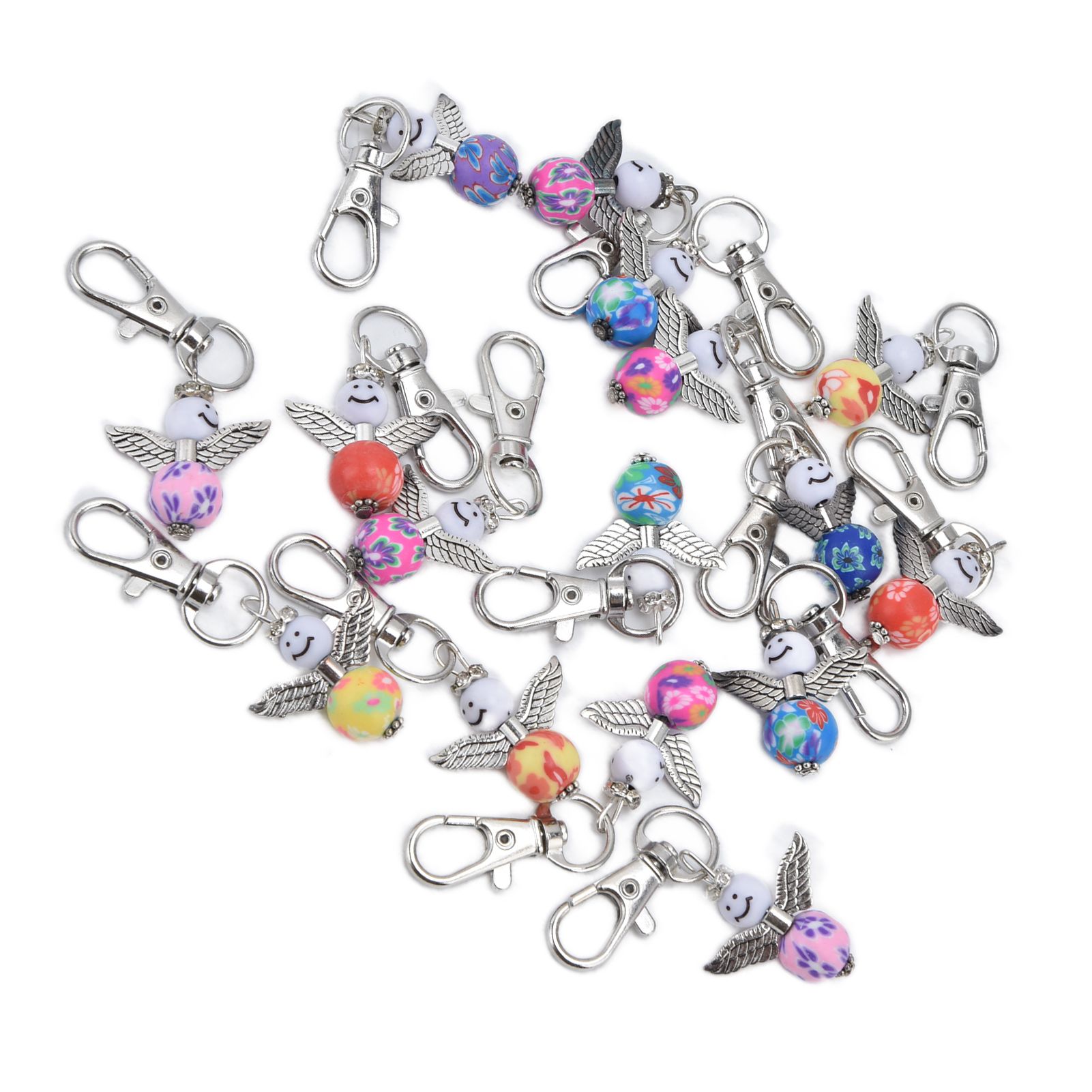 20PCS Cute Keychain Set with Cards Gift Bags for Baby Shower Bridal Shower Wedding Charm Party Favors β image 5