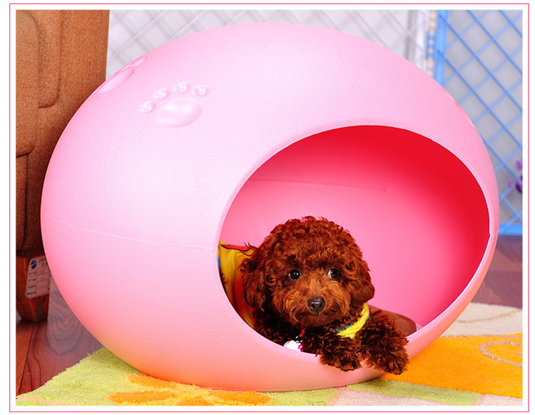 YES4PETS Medium Cave Cat Kitten Box Igloo Cat Bed House Dog Puppy House Pink — image 4