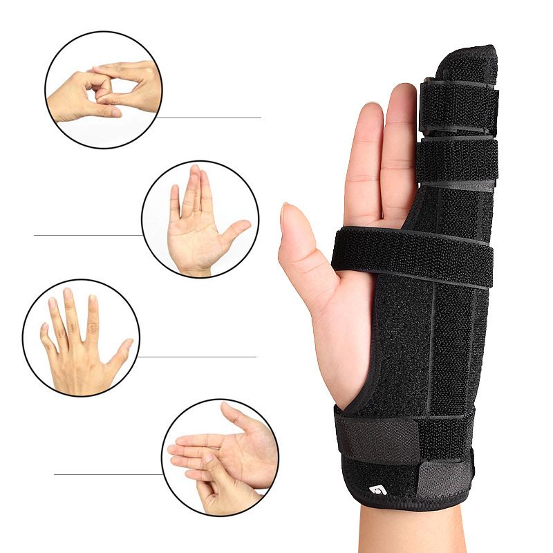Finger anti sprain fixed strap, little finger, ring finger, double finger support splint, aluminum plate, breathable hand strap โ image 3