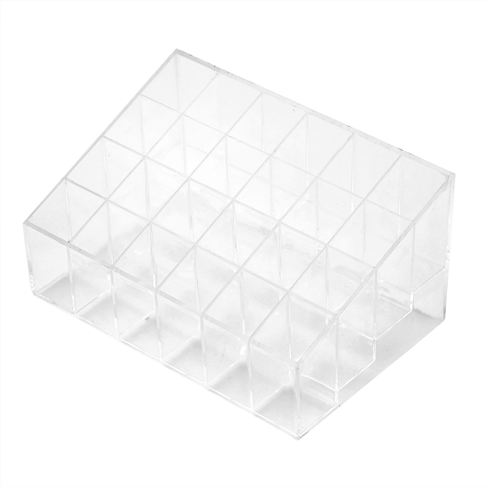 Transparent 24 Grids Lipstick Holder Organizer Display Stand Nail Polish Makeup Storage Box โ image 4
