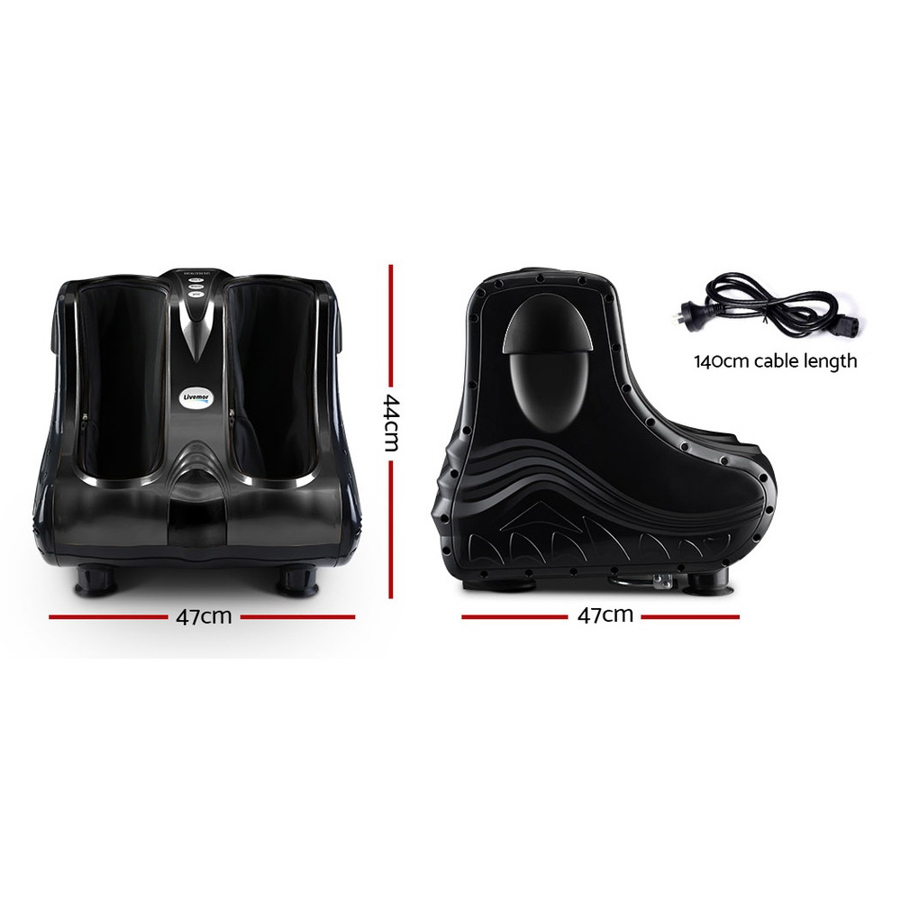 Livemor Foot Massager Massagers Shiatsu Electric Roller Ankle Calf Leg Kneading Black — image 2