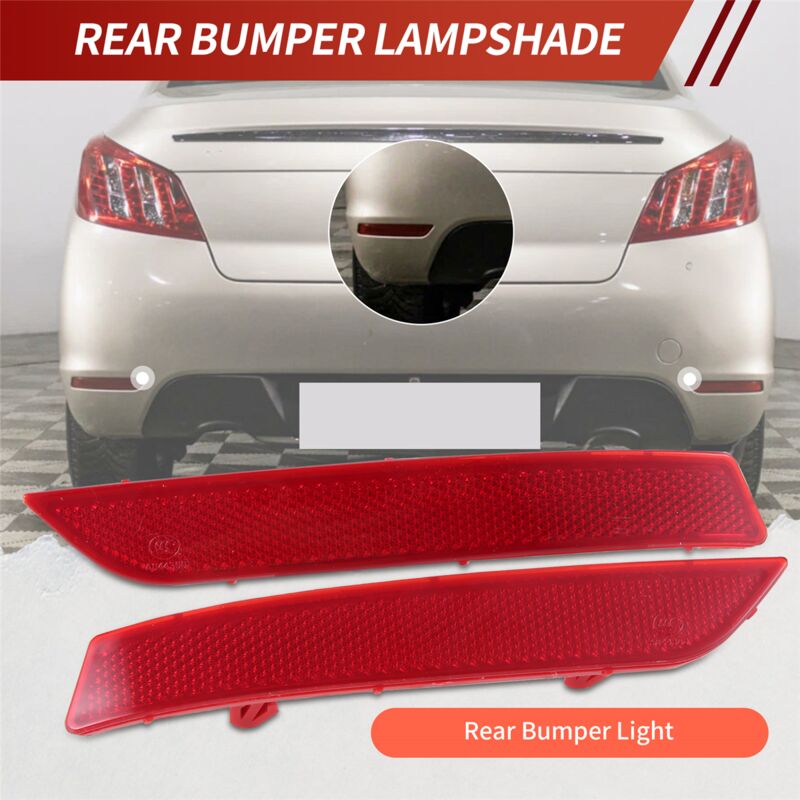 Rear Bumper Reflector Light for 508 2010 2011 2012 2013 2014 Warning Light Bar Lights โ image 4