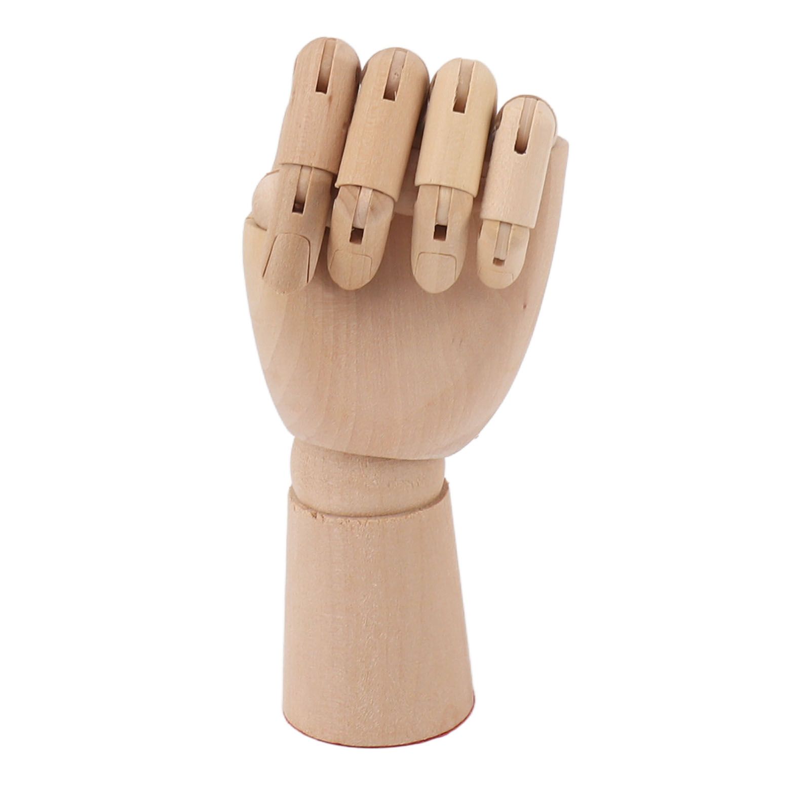 Flexible Wooden Hand Model Moveable Wooden Artists Manikin Hand Figure Hand Model for Sketching Drawing Painting 7116A 0101 Left Hand Small โ image 2