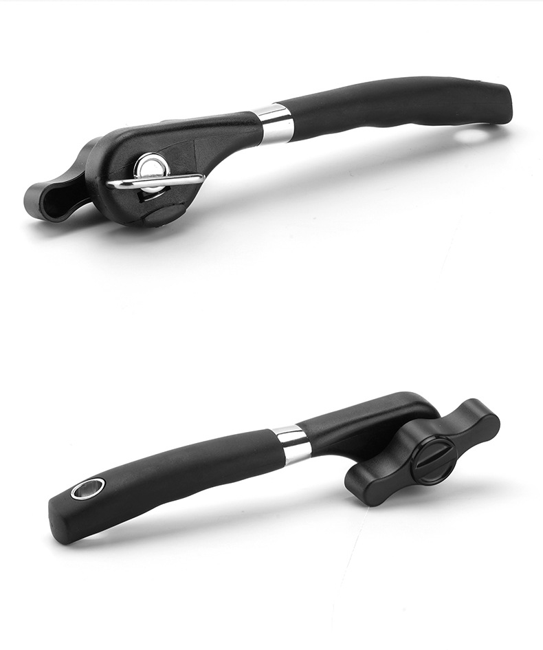 2pc Multifunctional Safe-Cut Can Opener - Smooth Edge, Ergonomic Handle(black) โ image 4