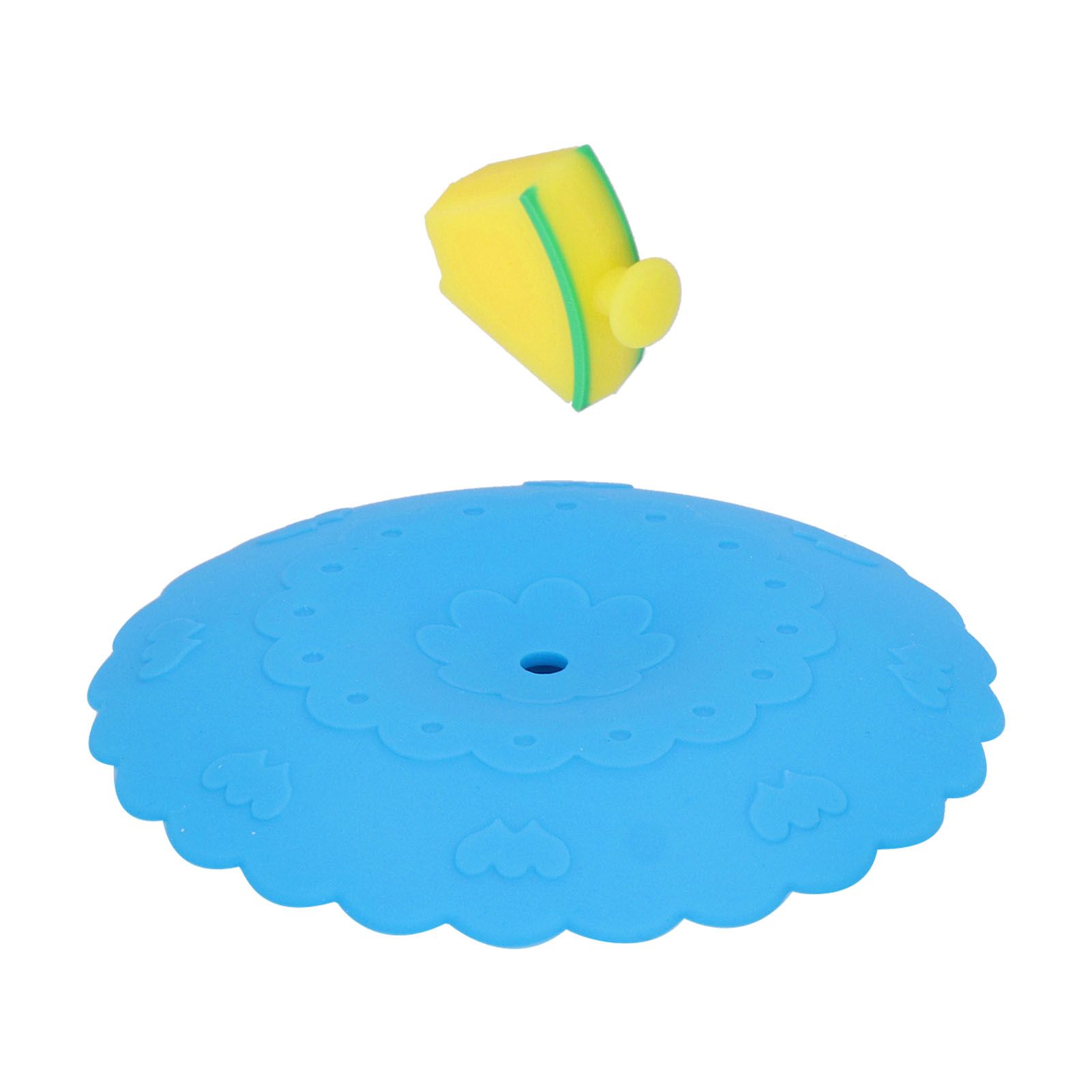 Silicone Lid Dustproof and Heat Resistant Hot and Cold Beverage Cup Cover for Kitchen HomeBlue โ image 5