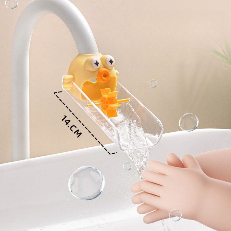 Cartoon Faucet Extender for Kids with Anti-Splash Water Guide—Purple — image 5