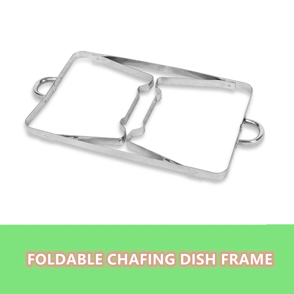 9L Chafing Dish Set Buffet Pan Bain Marie Bow Stainless Steel Food Warmer (3x3L) — image 4