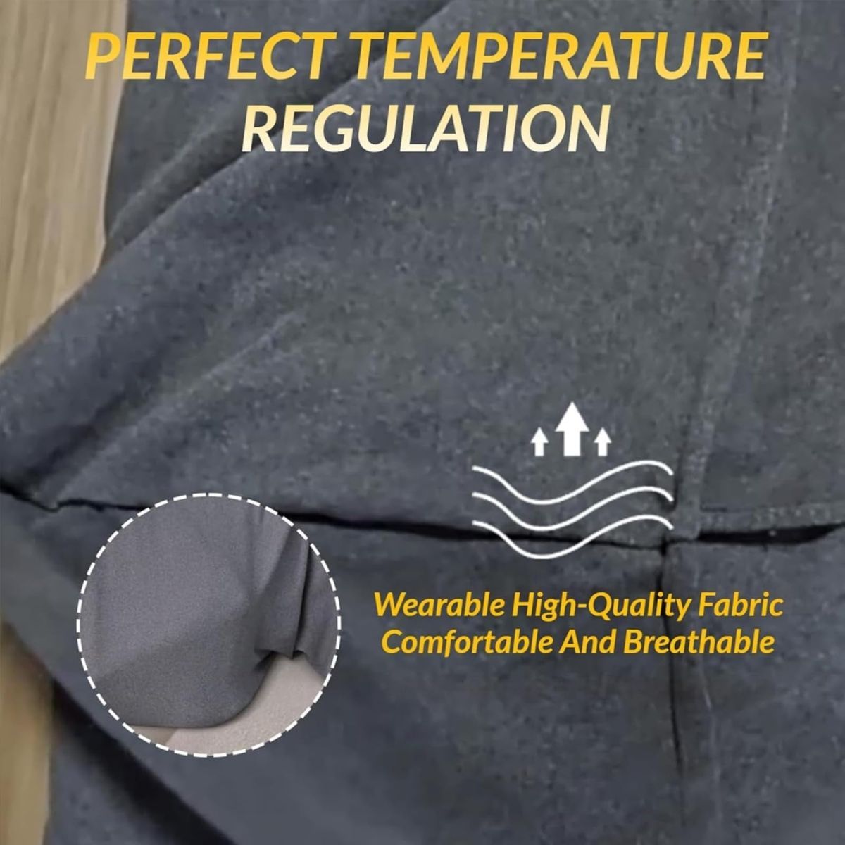 Sleep Pod - Wearable Blanket Hoodie for Anxiety Relief & Deep Sleep, Portable Personal Sleeping Bag for Travel, Camping and Cozy Lounging - Gray - Size — image 4