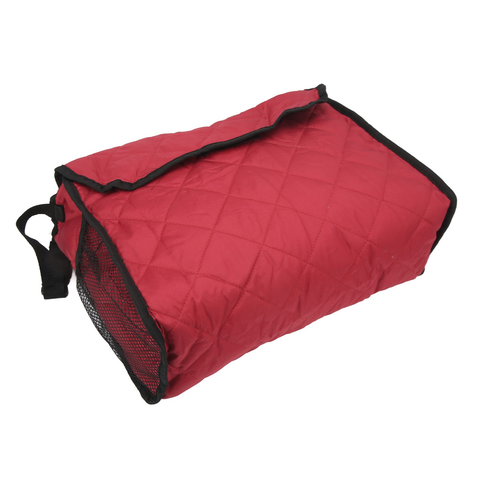 Wheelchair Hanging Storage Bag Quilted Cotton Household Walker Accessories for Scooter Trolley Wine Red โ image 6