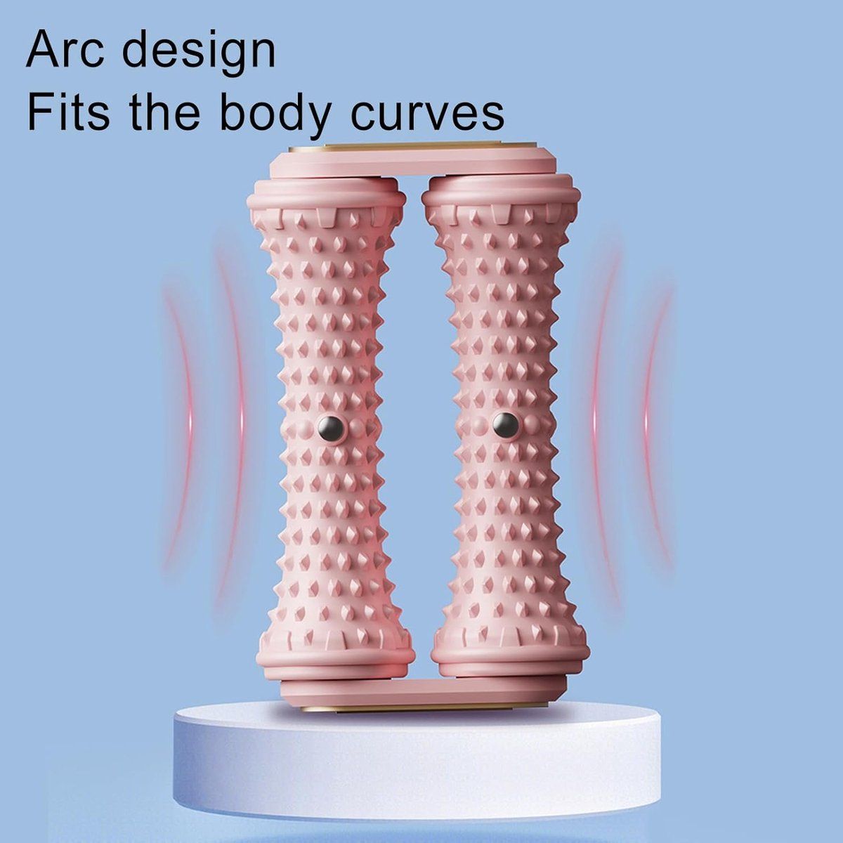 Foot Massager Roller, Foot Roller, Circulation, promoting foot massage, for fitness, relaxation, and sports recovery, Pink — image 2