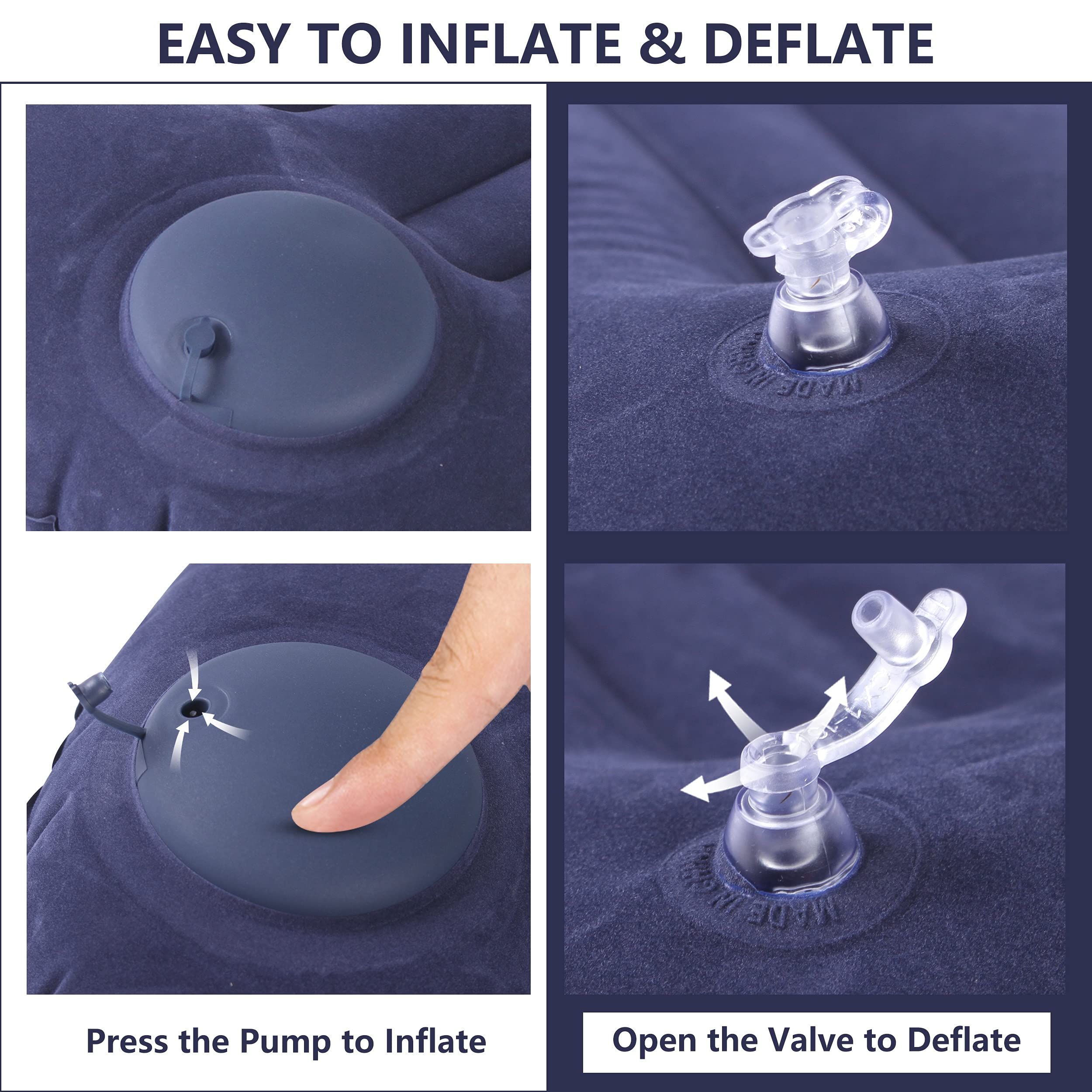 Ultralight Inflatable Camp Pillow - Compressible, Compact, Comfortable, Ergonomic Pillow for Neck & Lumbar Support While Camping — image 3