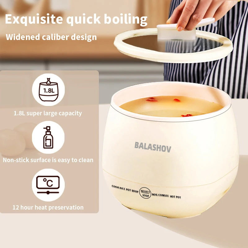NNEOBA 1.8L Multifunctional Electric Mini Rice Cooker — image 3