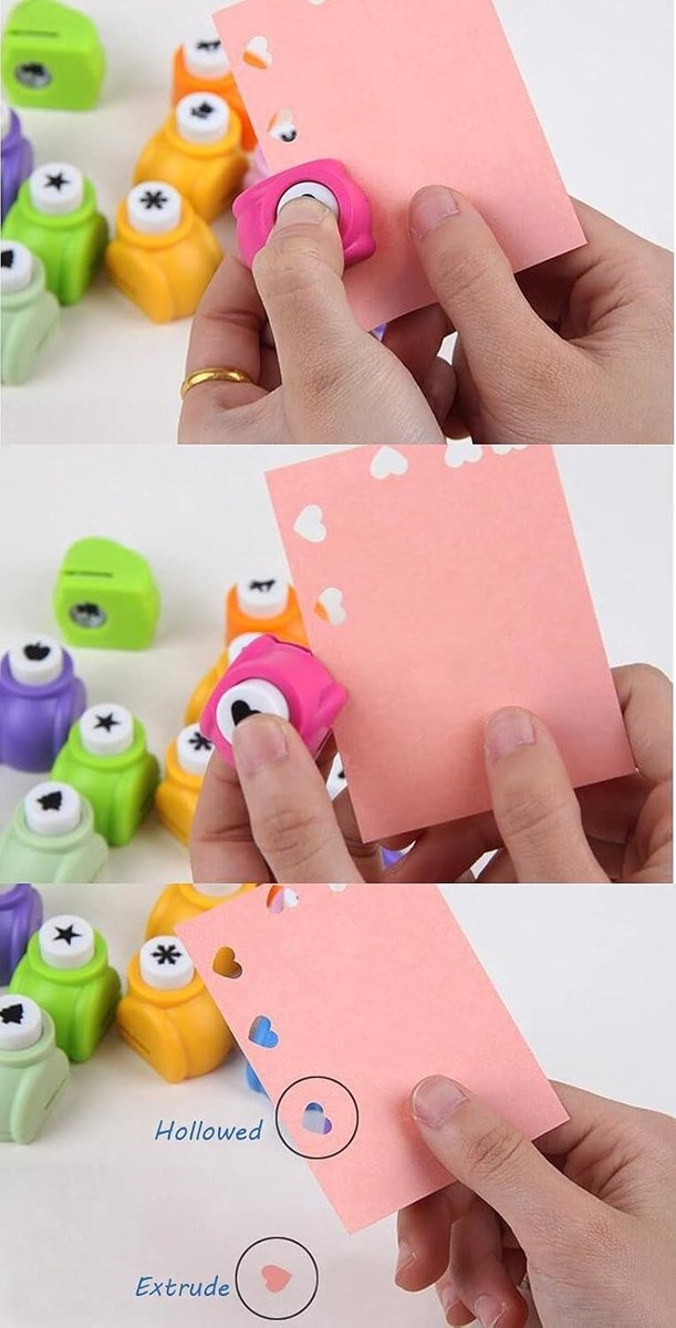 Creative Punch - interesting paper craft punch - shape punch - handmade hole punch - crafting - DIY handmade hole punch - for making greeting cards - artwork — image 4