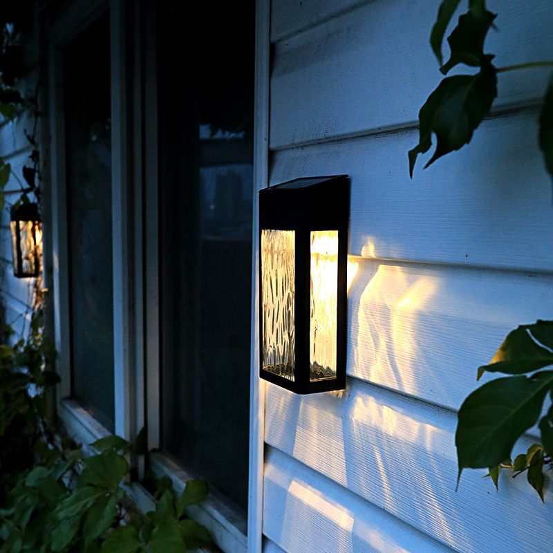 2pc Solar Fence Lights Solar Post Accent Light/Wall Light for Outdoor, Porch and Garage, Body in Aluminum and Glass Waterproof — image 5