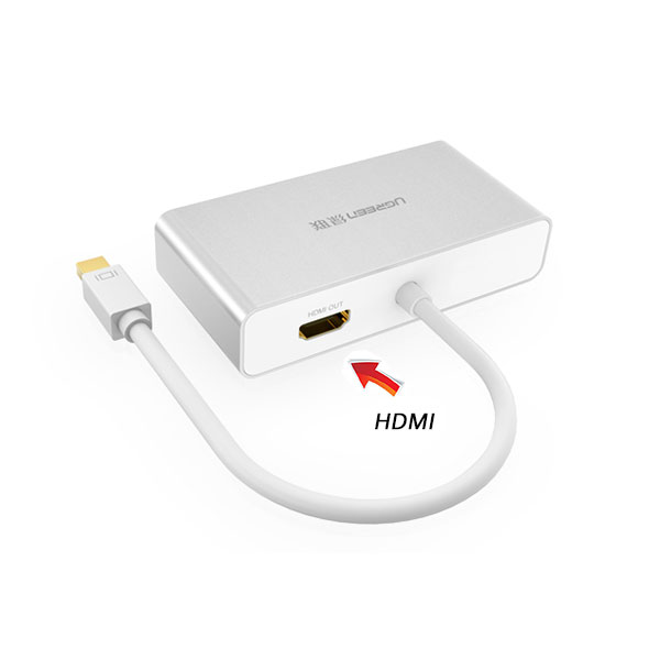 UGREEN 3-in-1 Mini DisplayPort to HDMI&VGA&DVI converter - white (10438) โ image 2