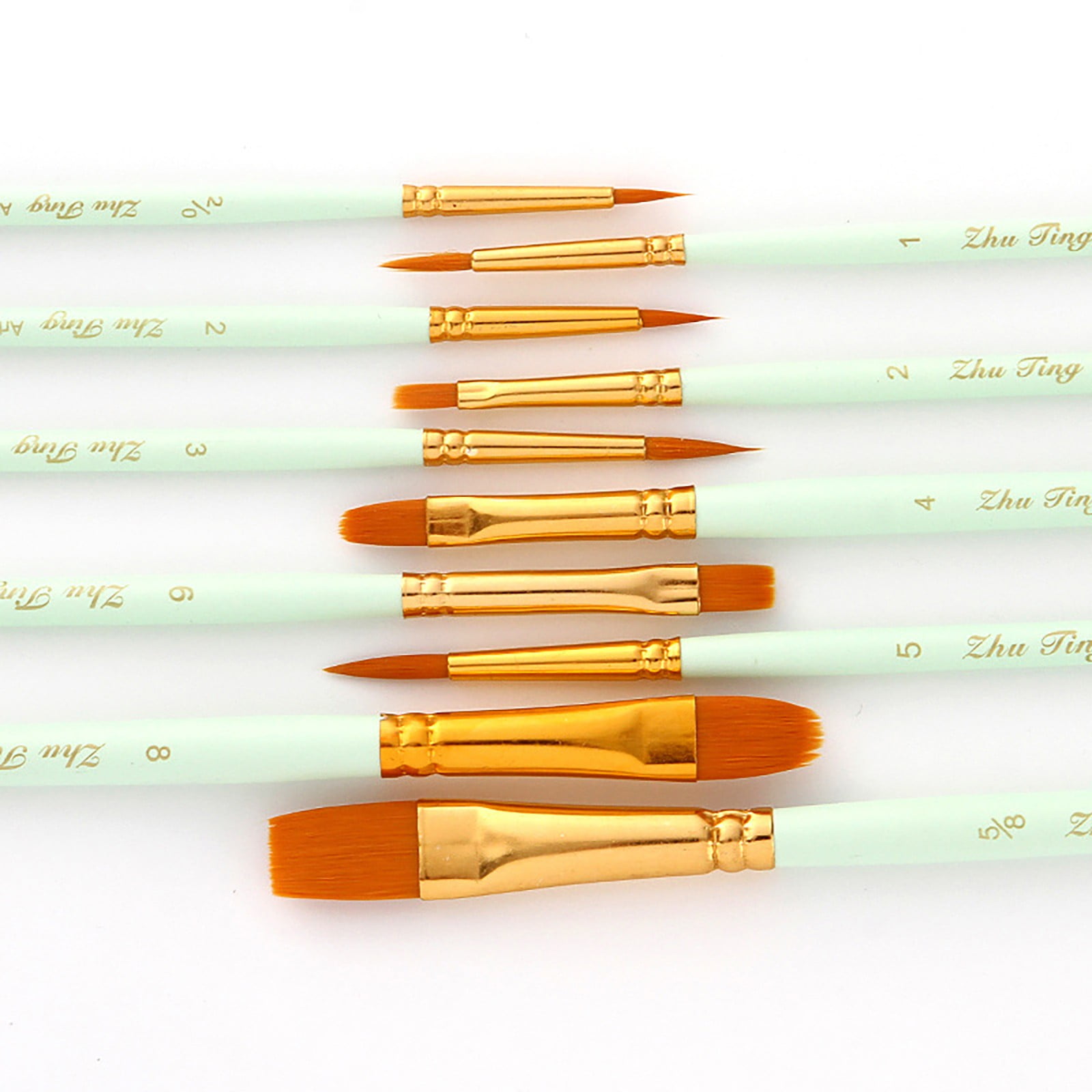 Brushes, Paint Brushes, Painting Pen, Art Tools, Brush Set, Round Tip Brushes Nylon Brushes Artist Wood Brushes for Oil Watercolor Face Nail Arts Miniature and — image 4