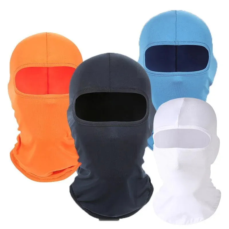 Balaclava Face Mask Uv Protection For Men Women Ski Motorcycle Running Riding - Orange โ image 3