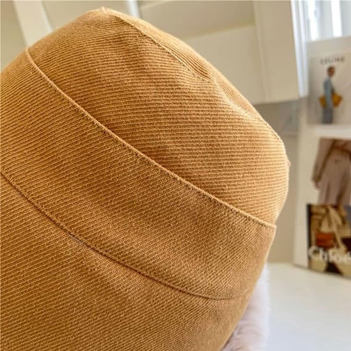 1 Women's Winter Hat - Cold Weather Extreme warmth and wind protection - Fleece-lined interior - Wide brim design - Thick insulated material for snow-beige — image 2
