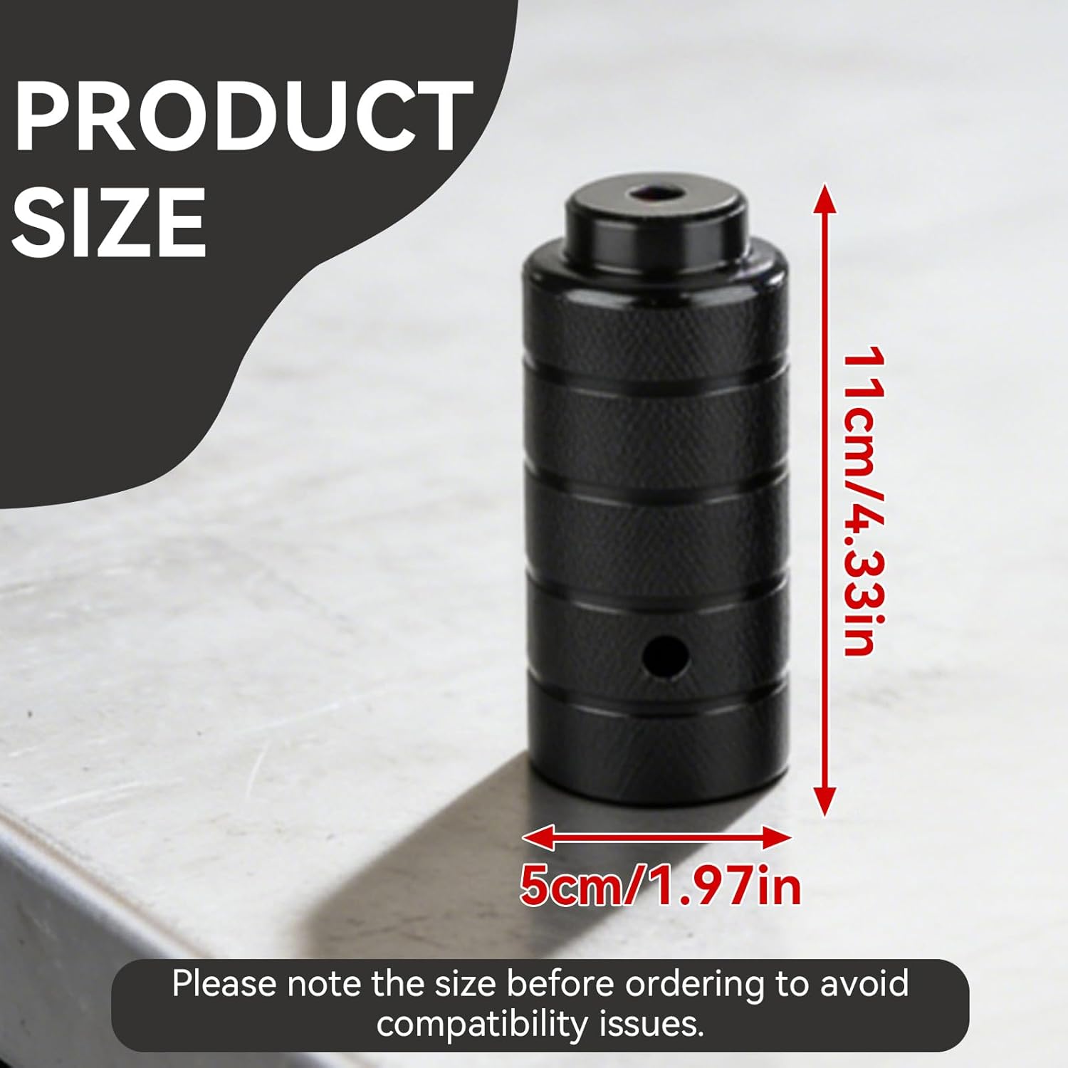 2PCS Steel Bike Pegs, Anti Skid Lead Foot Bicycle Peg Mini Cycling Rear Stunt 1.97 × 4.33in for Mountain — image 2