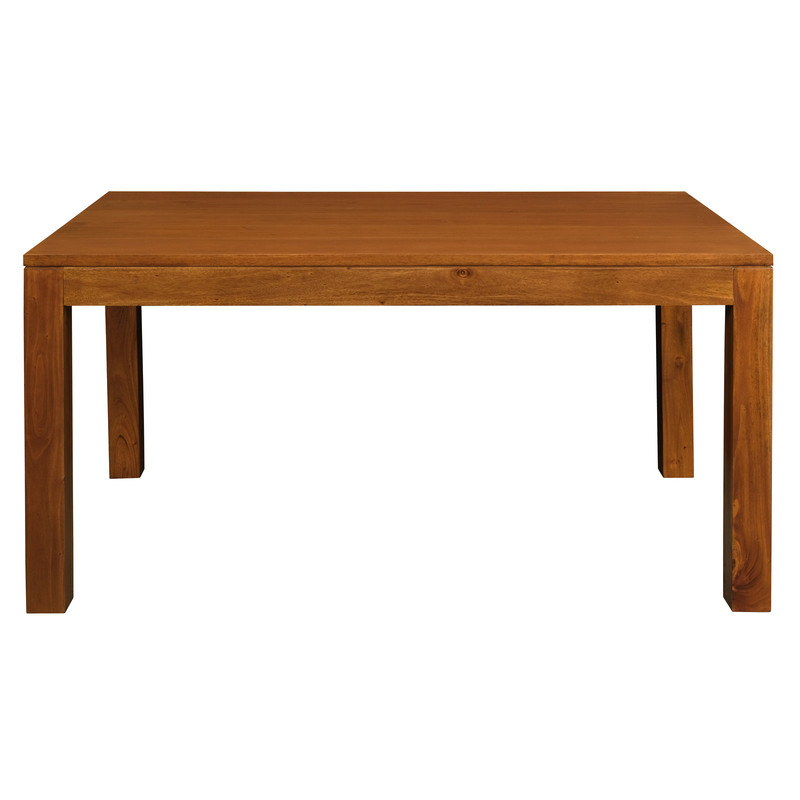 Amsterdam Solid Mahogany Timber Dining Table 120 x 70 cm (Light Pecan) โ image 2