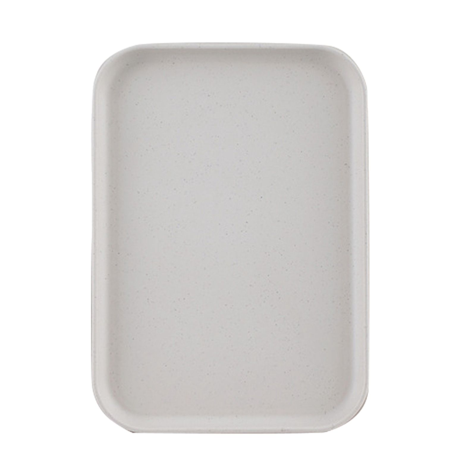 Kitchen Serving Tray Wheat Straw Rectangular Nordic Style Cupcake Fruit Snack Tea Tray for Home Office Restaurant Beige L (Approx. 38x27cm / 15.0x10.6in)
