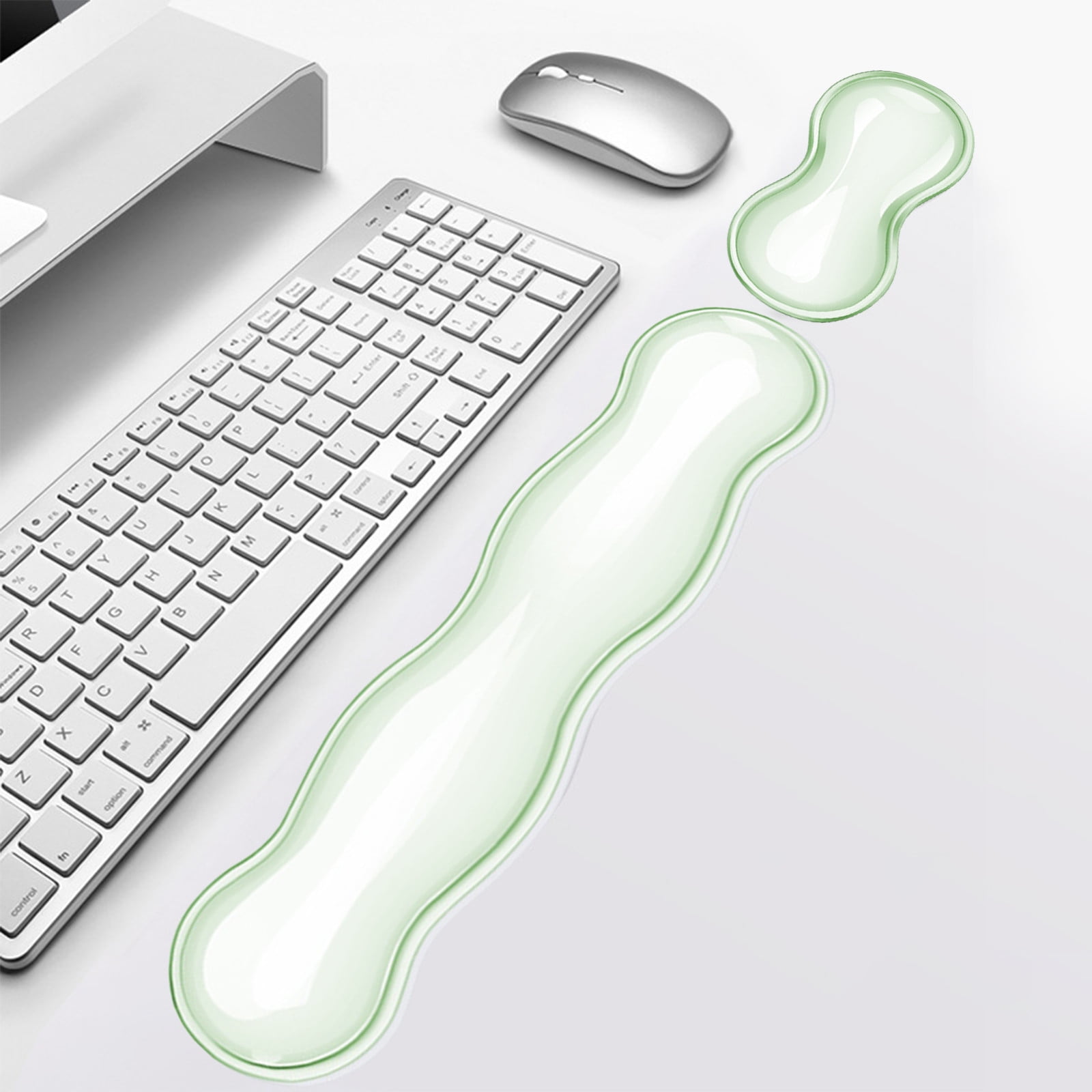 Gel Wrist Rest For Keyboard, Silicone Gel Keyboard and Mouse Wrist Rest Set, Cool Soft Ergonomic Wrist Rest, Relax Your Wrist, for Laptop Computer Office & โ image 4