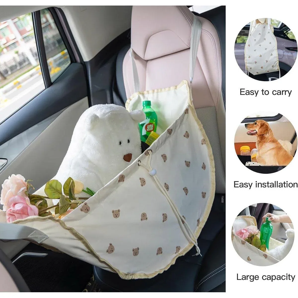Seat Back Storage Organizer Multi-Function Rear Seat Hanging Storage Bag for Vehicle โ image 6