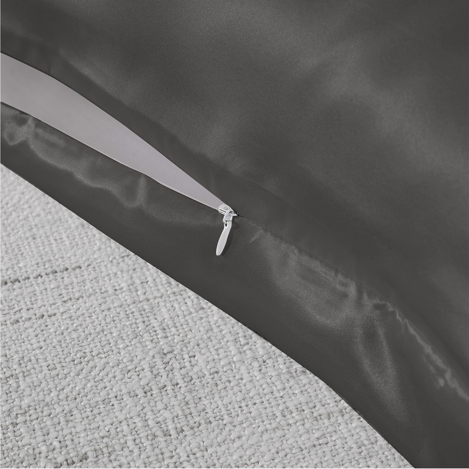 Royal Comfort Pure Silk Pillow Case 100% Mulberry Silk Hypoallergenic Pillowcase - Charcoal — image 4