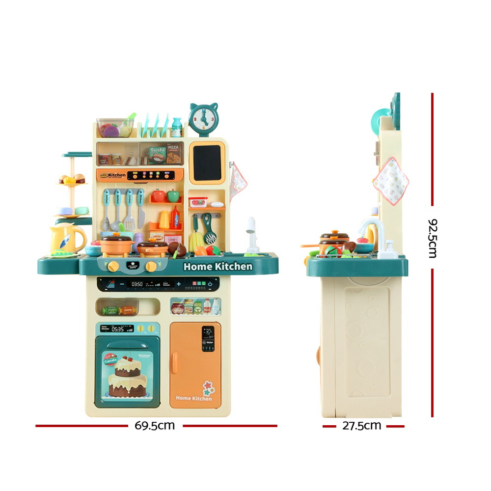 Keezi Kids Kitchen Pretend Play Set Cooking Sound Steam Light Function — image 2