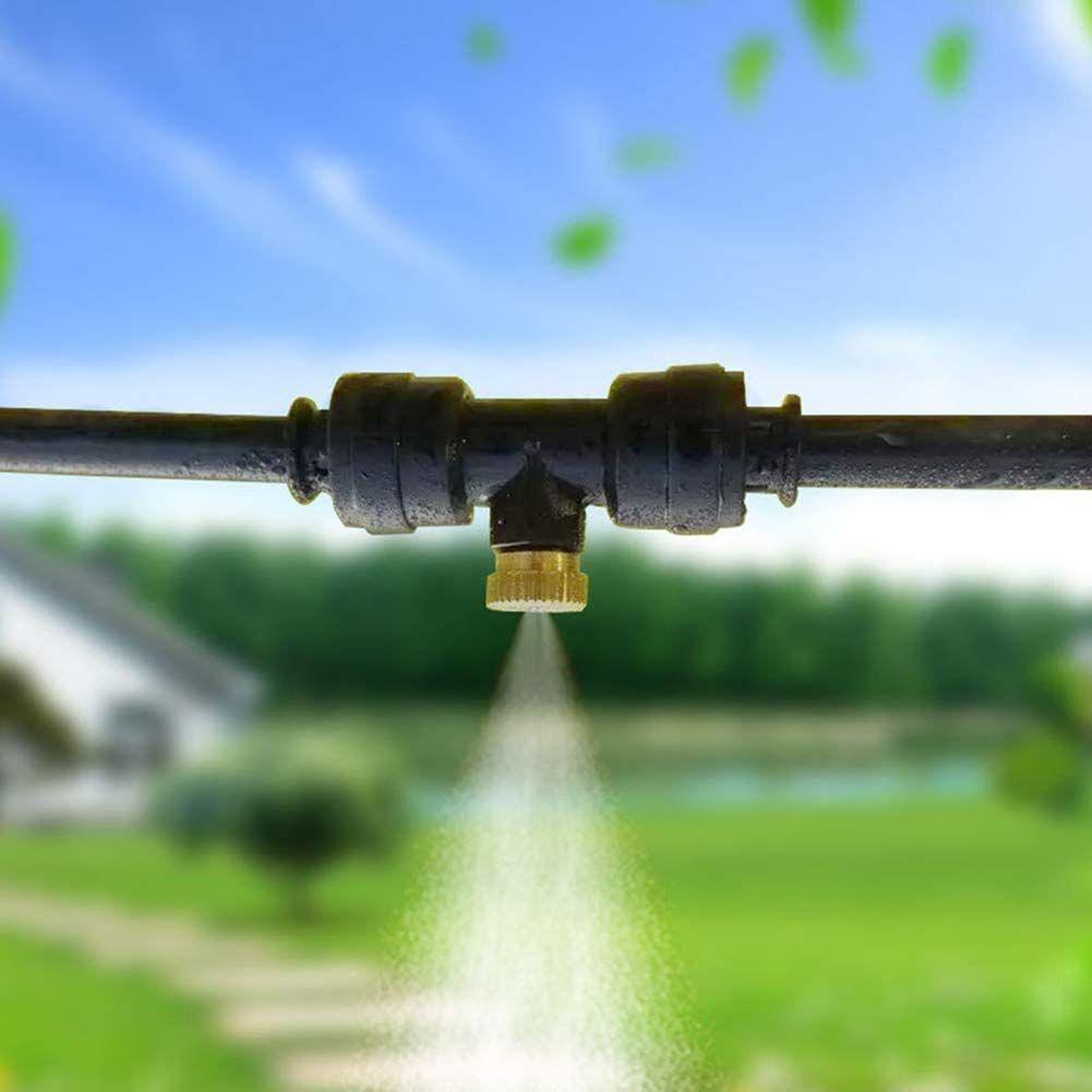 2pcs 2 points brass low-pressure nozzle quick plug socket plug spray suit outdoor garden spray irrigation accessories — image 4