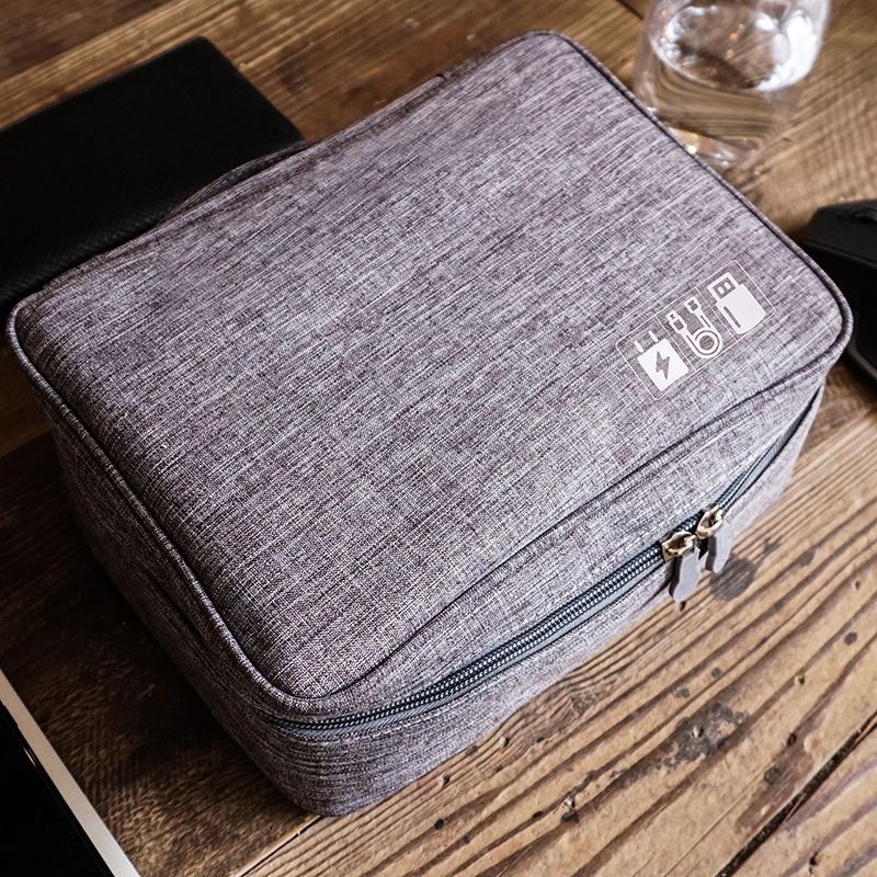 New Grand Hyatt Data Cable Storage Travel Digital. Double navy blue Medium — image 4