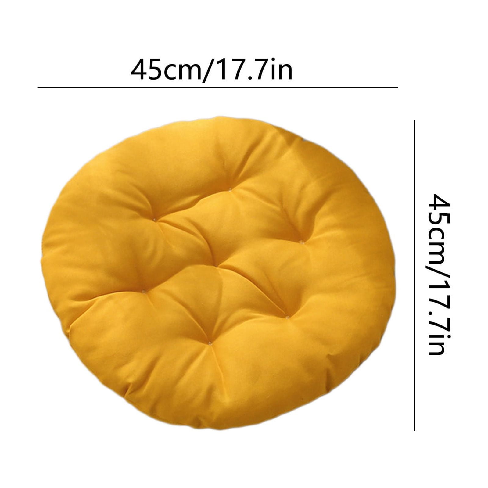 Outdoor Seat Cushion, Round Rattan Cushion, Hanging Basket Chair Cushion for Swing Chair Hammock Wicker Chair Rocking Chair, Seat, Yellow โ image 3