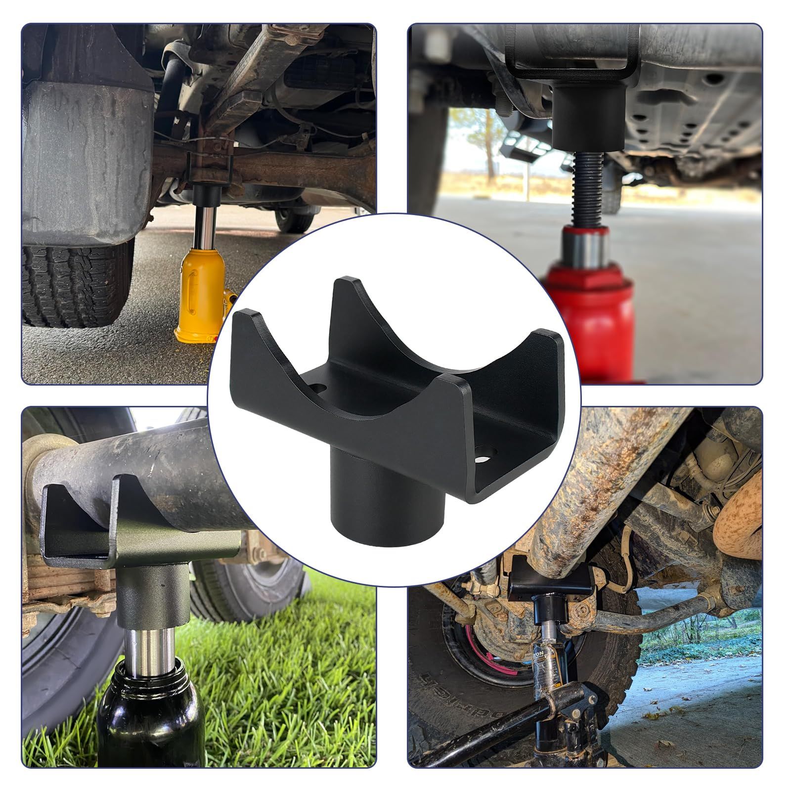 Bottle Jack Axle Adapter Lifting Saddle for 2.3.4"Round & 2.3.4" Square Tube,Bottle Jack Adapter Axle Saddle for Within Lifting Platform โ image 4