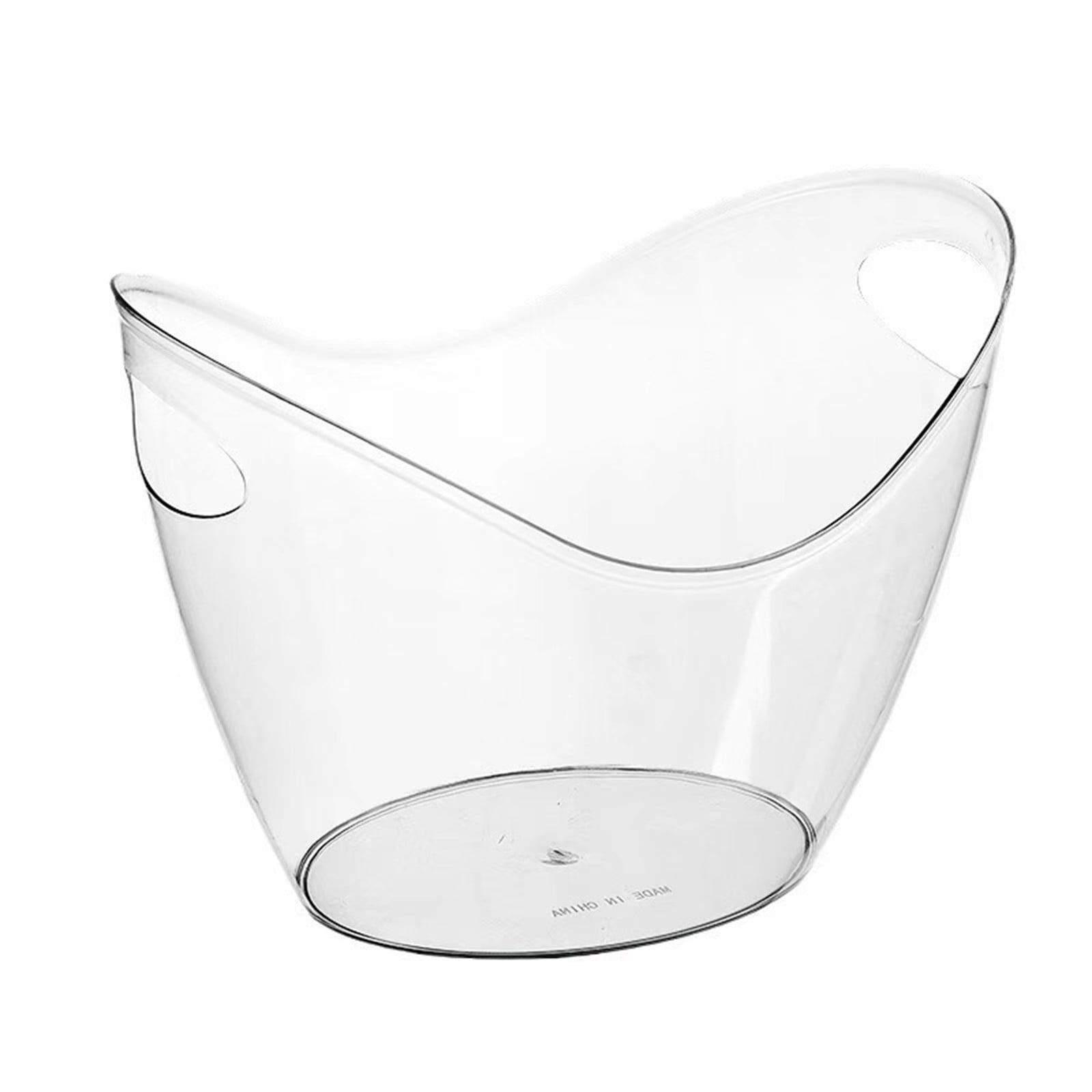 Plastic Ice Bucket for Parties, Bar, Home, Kitchen, Outdoor Etc, Champagne Bucket for Beer Wine, Fruit Clear — image 2