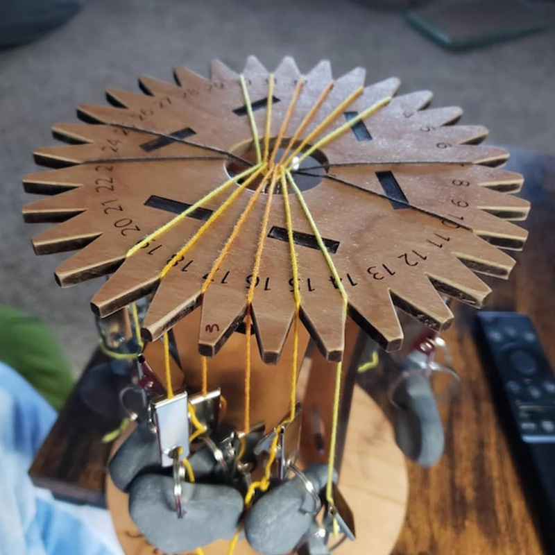 Wooden Kumihimo Marudai Stand – Craft Tool for Braiding and Creative Cord Making — image 2