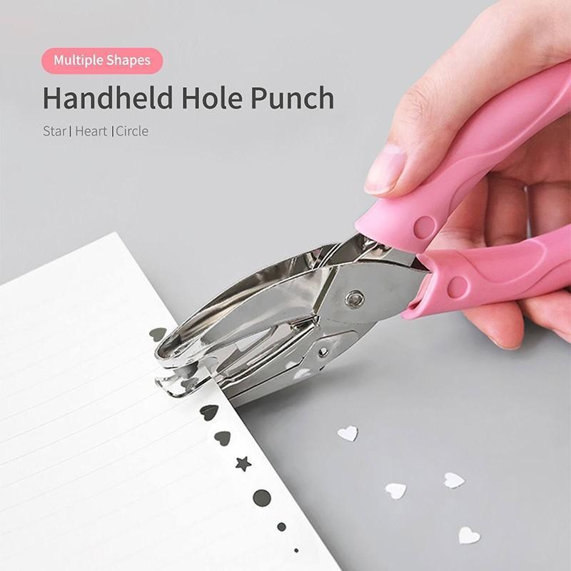 Circle/Heart/Star Shaped Metal Hole Punch Pliers - Paper Hand Puncher - 1.5mm circle — image 3