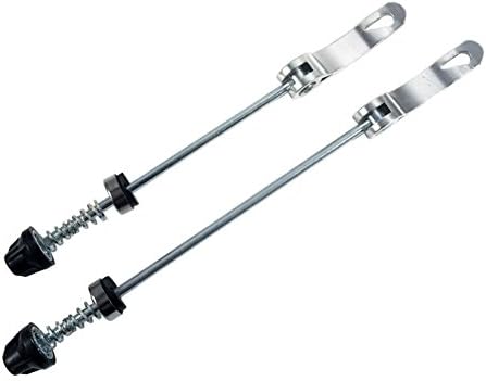 MTB Quick Release Skewer 145mm/180mm Front Rear Wheel Hub Axle QR Clamp Bolt Lever Pair Silver Compatible with Mountain and Road Bike — image 2
