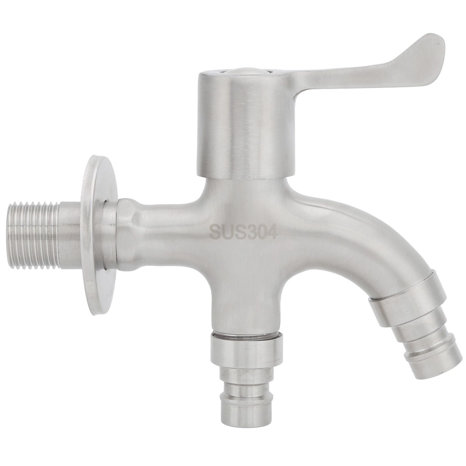 G1/2 Male Thread Water Faucet Dual Outlet Stainless Steel Water Tap for Gardens Washing Machines โ image 5